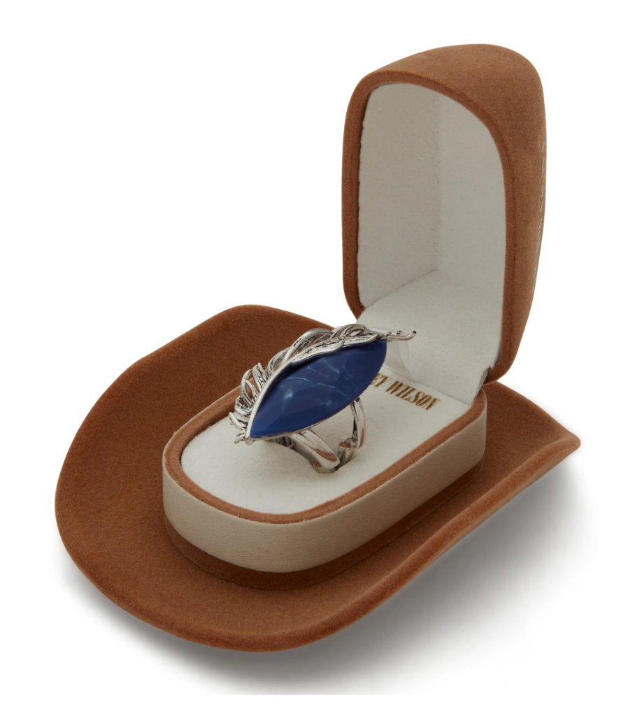 Lainey Wilson Feather Sodalite Stretch Ring