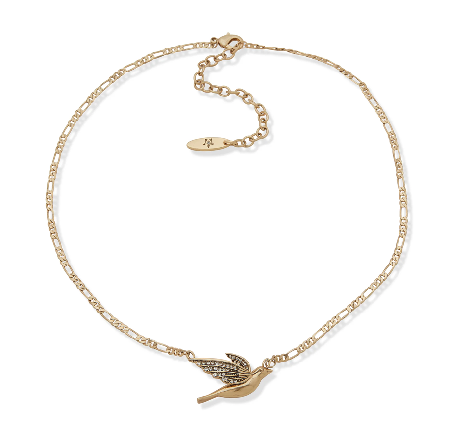 Pave Dove Necklace