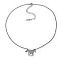 Pave Horse Necklace