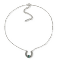 Stone Horseshoe Necklace
