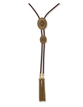 Leather Tassel Bolo