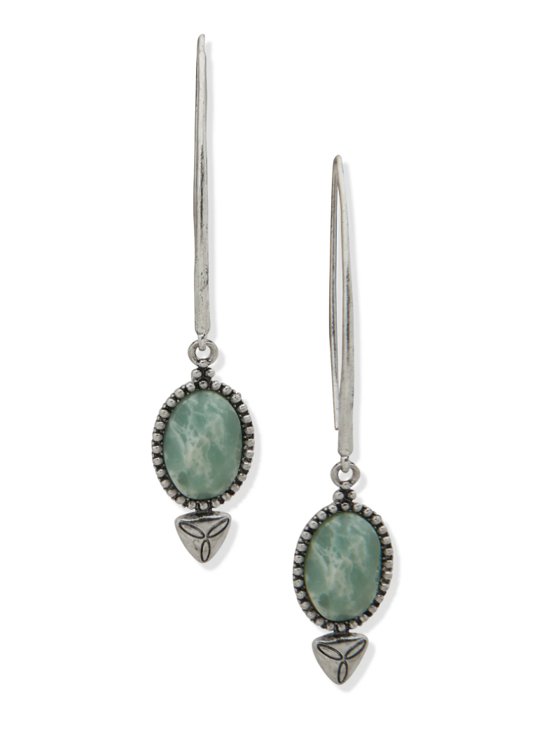 Stone Threader Earrings