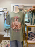 I See Beauty Desert Llama Graphic Tee – Sage