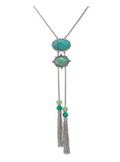 Turquoise Tassel Bolo